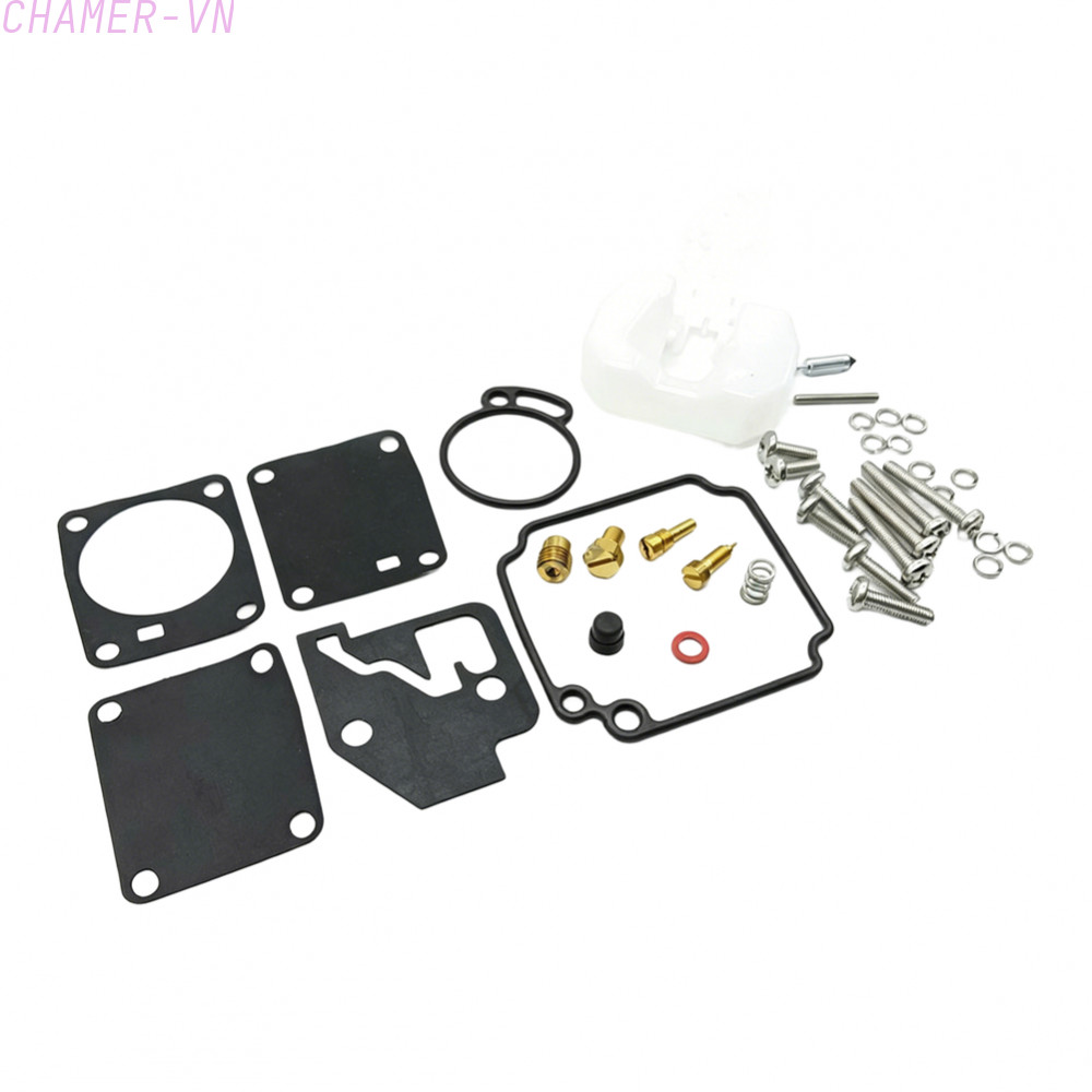 【CHAMER】Carburetor Overhaul Kit 63V-W0093-00 T18 for 2-Cycle Outboard 9.9hp 15hp Engines【HomeLiving】