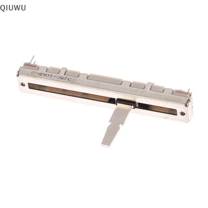 QIUWU 1Pc RS45 Series Straight Slip Potentiometer Pitch Tempo Fader 10KB × 2 DCV1024 Tổng chiều dài 