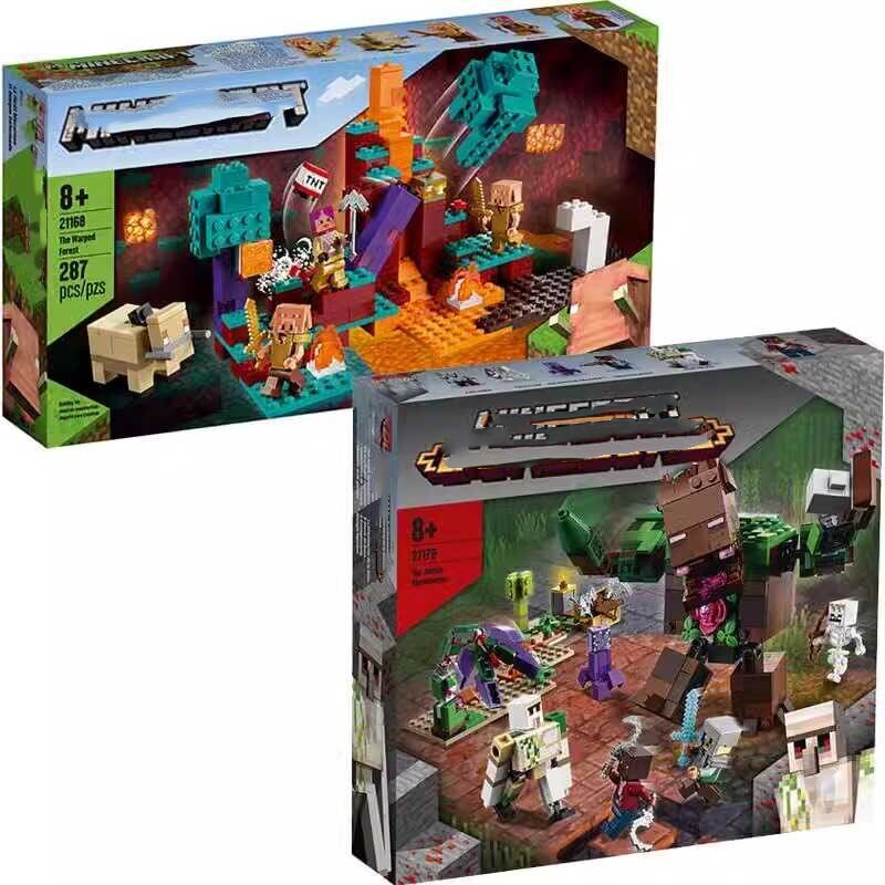 Minecraft 21168 Strange Forest 21176 Jungle Abnormal Assembly Đồ chơi quà tặng trí thông minh