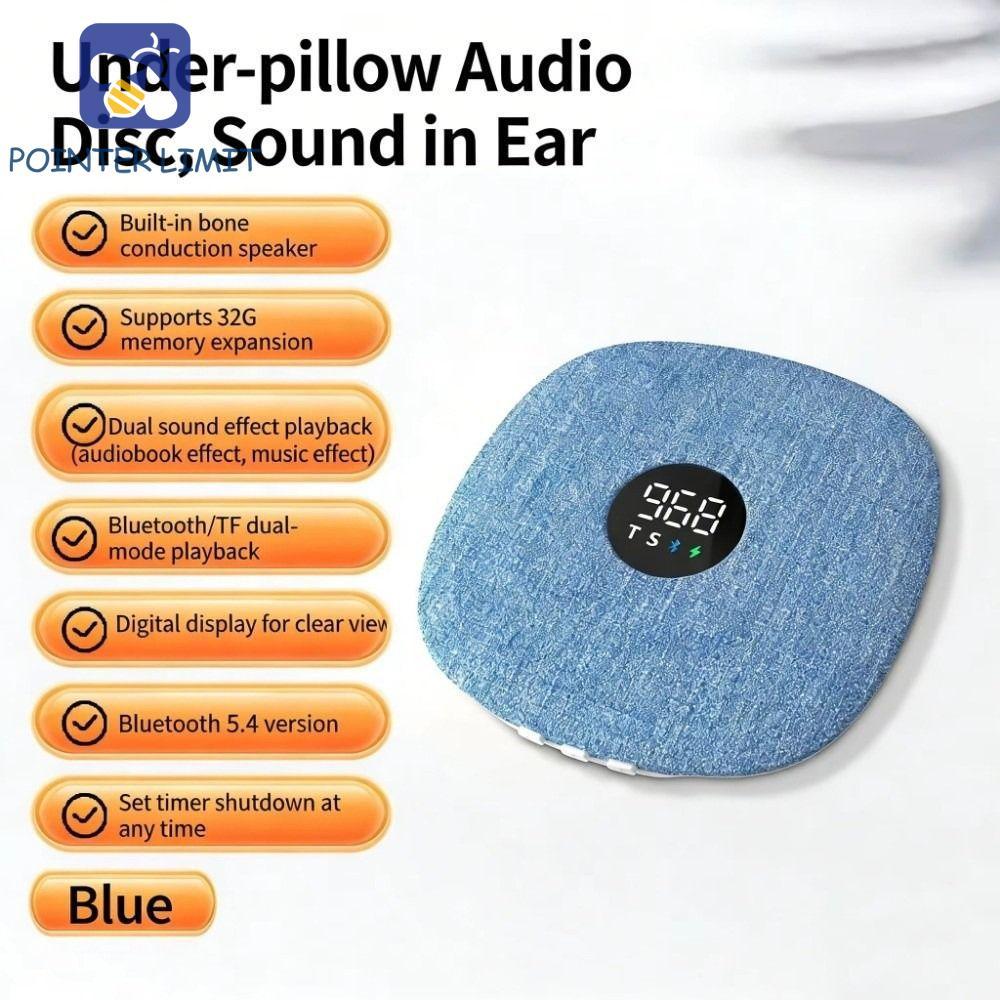 POINTER LIMIT Under Pillow Loa Bluetooth, Loa ngủ không dây hỗ trợ giấc ngủ Bluetooth 5.4, Hẹn giờ b