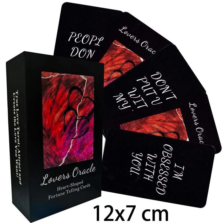 Heaven and Earth Cover 12X7cm Twin Flame Companion Oracle Card English Twin Flame Soulmate Oracle