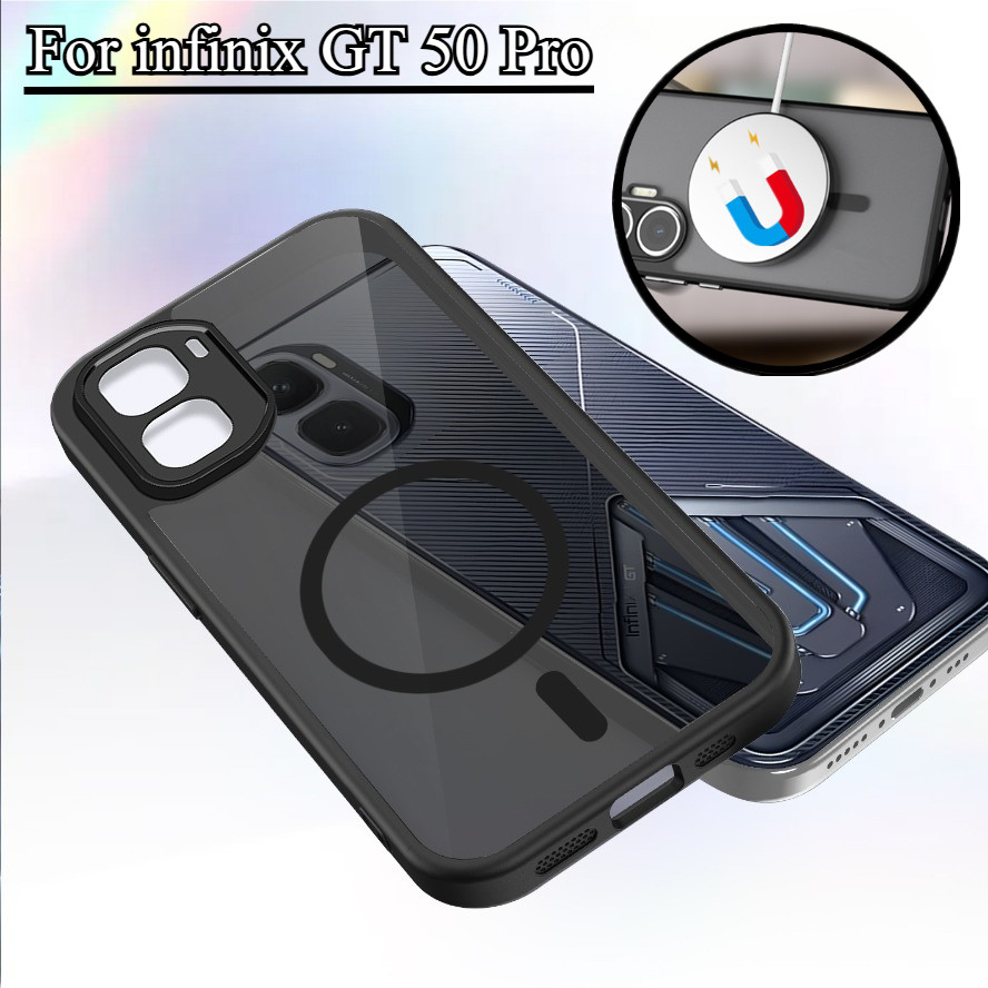 Ốp Điện Thoại Mờ Chống Sốc Cho infinix GT 50 GT50 Pro 5G Vỏ Vòng Sạc Không Dây Từ Tính hp GT50Pro 30