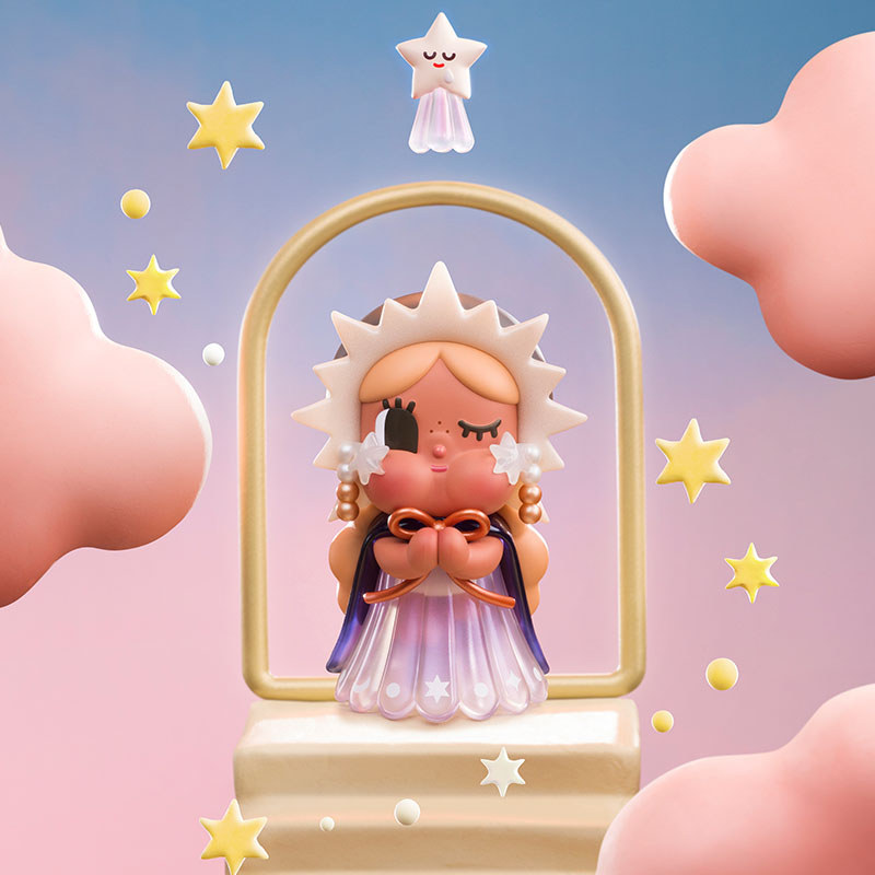 POPMART POPMART CRYBABY Chạy Mặt Trăng Series Hình Hộp Bí Ẩn Trang Trí Quà Tặng