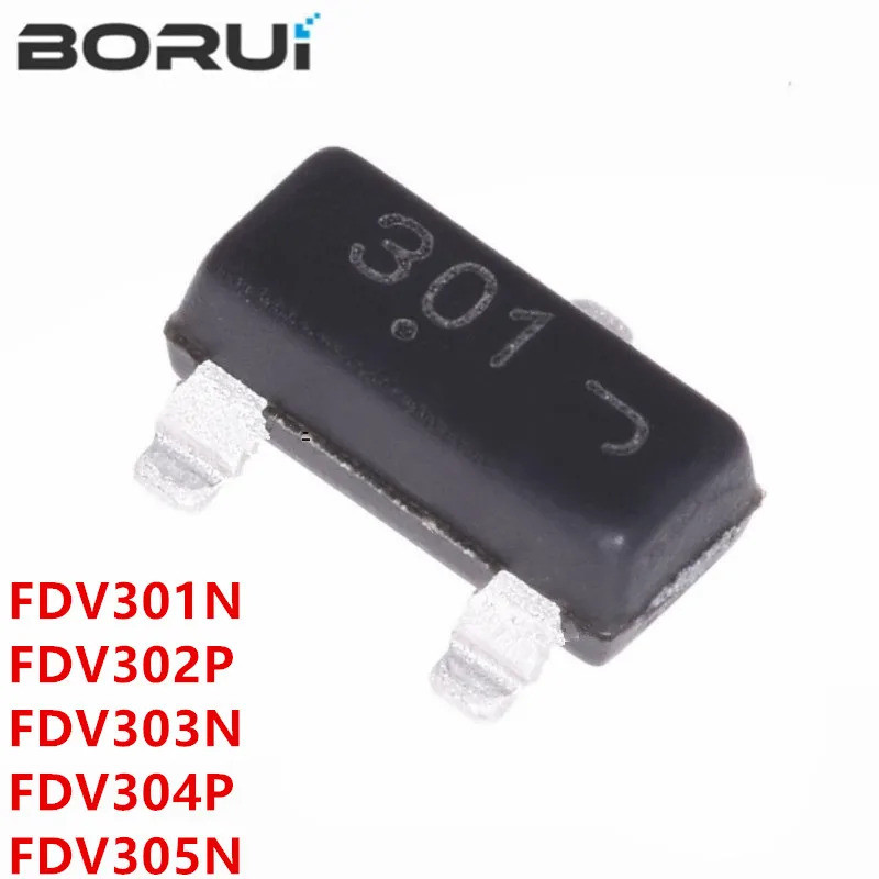 10 Cái / lốc FDV301N 301 FDV302P 302 FDV303N 303 FDV304P 304 FDV305N 305 sot-23 MOS ống hiệu ứng trư