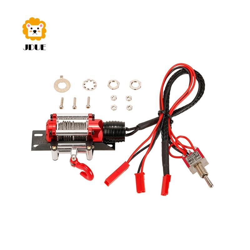 RC Xe Nâng Cấp Kim Loại Tự Động Mô Phỏng Tời Có Công Tắc Cho 1 / 10 RC Xe Bánh Xích SCX10 D90 RC Phụ
