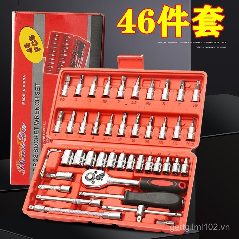 Bộ sửa chữa tự động Bộ cờ lê / ống Bộ bay nhỏ Sửa chữa phần cứng 1 Công cụ cờ lê Ratchet Bộ cờ lê gi