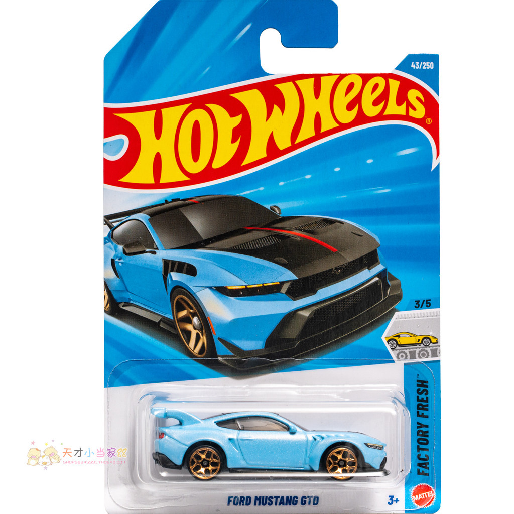 Không. 43 FORD MUSTANG GTD FORD MUSTANG Blue Hot Wheels FACTORY FRESH Series