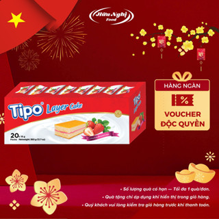  Bánh Tipo bông lan tầng dâu 360g 