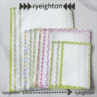 Vải nướng hạt RYEIGHTON Perler, Giấy chịu nhiệt hạt Perler được khâu cạnh thủ công, Phụ kiện đồ chơi DIY Giấy ép nhiệt trong suốt cho hạt Perler ảnh