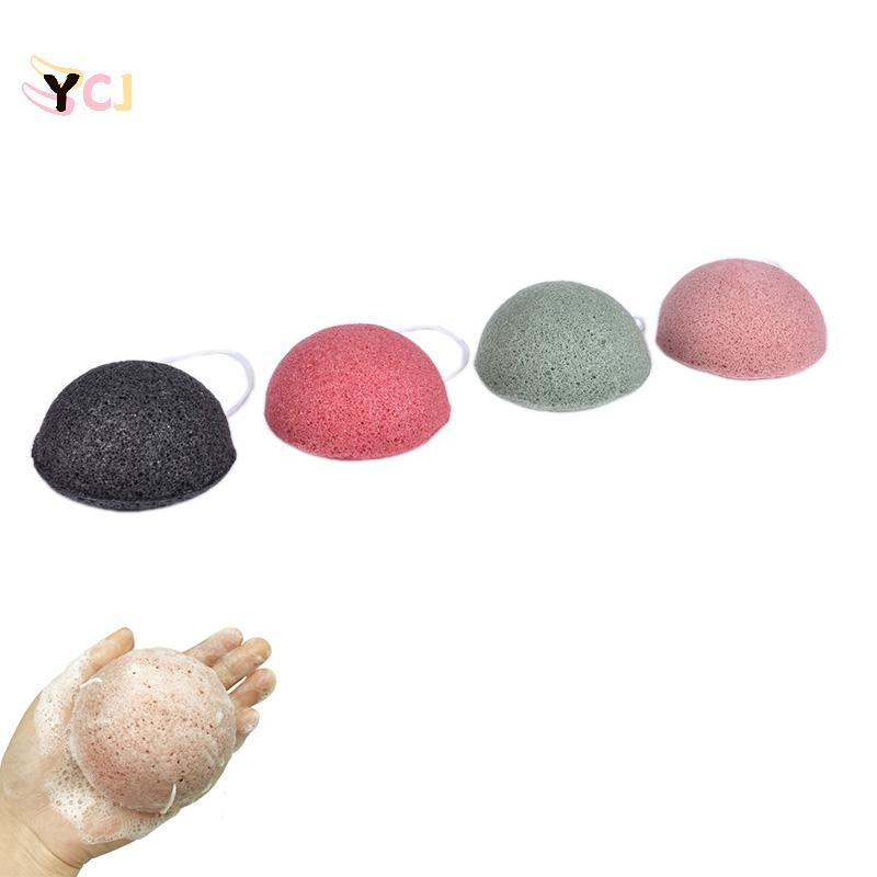 < YCJ > Konjac Sponge Tự Nhiên Konjac Puff Rửa Mặt Làm Sạch Bọt Biển Trang Điểm Konjac Sponge Đang B