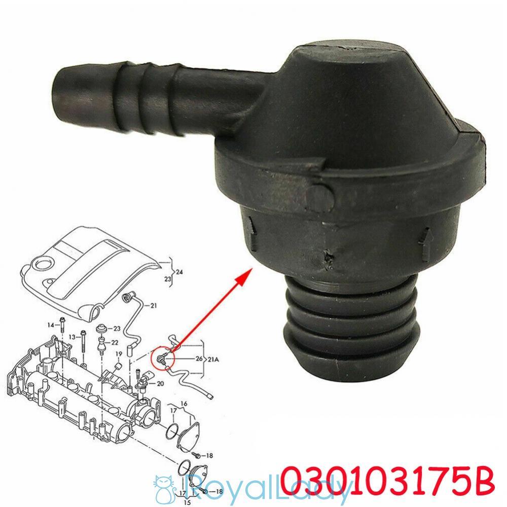 #ROYALLADY#One Way Valve For Seat SKODA Parts 030103175B 1x Black Components Crankcase