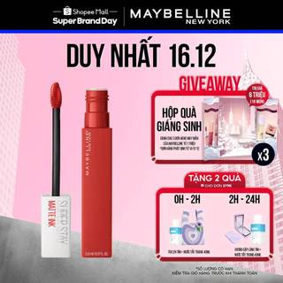  Son Kem Lì 16h Lâu Trôi Maybelline New York Super Stay Matte Ink City Edition Lipstick 5ml 