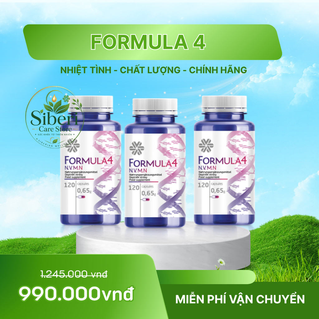 COMBO 3 FORMULA 4 N.V.M.N SIBERIAN HỖ TRỢ CHỐNG OXY HÓA