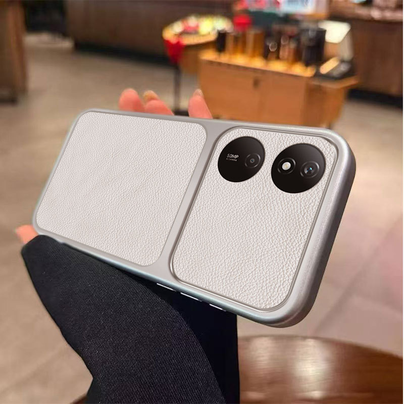 Ốp Da Lychee Kinh Doanh Cho Honor X7B 90 Smart CLK-LX1, CLK-LX2, CLK-LX3 Vỏ Bảo Vệ Camera Chống Sốc 