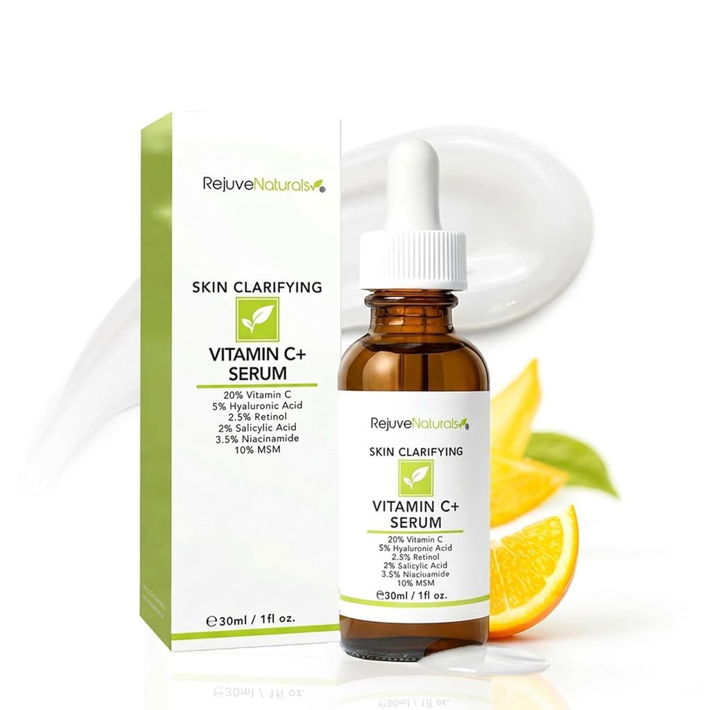 Vitamin C, Tinh chất làm sạch chống nhăn chống lão hóa, Axit Hyaluronic 5%, 2.5% Niacinamide, 10% Ni