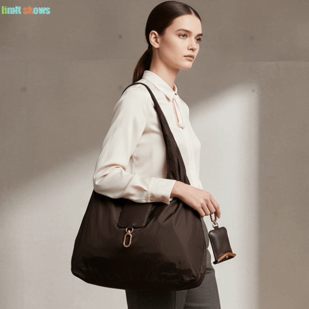 LIMIT SHOWS Túi Tote móc khóa mini, túi mua sắm gập gọn siêu nhẹ, chống rách, dung tích lớn, 2-trong