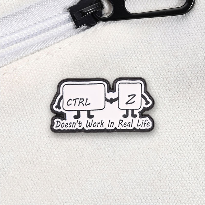 CTRL + Z Không Hoạt Động Trong Cuộc Sống Thực Men Pin Lập Trình Viên Ve Áo Trâm Cài Nhân Viên Văn Ph