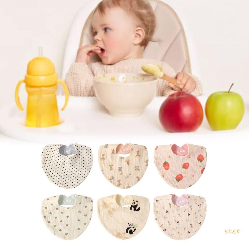 Cotton Baby Wipes Absorbent Drools Bandana Wipes for Teething Feeding 0-3 Years