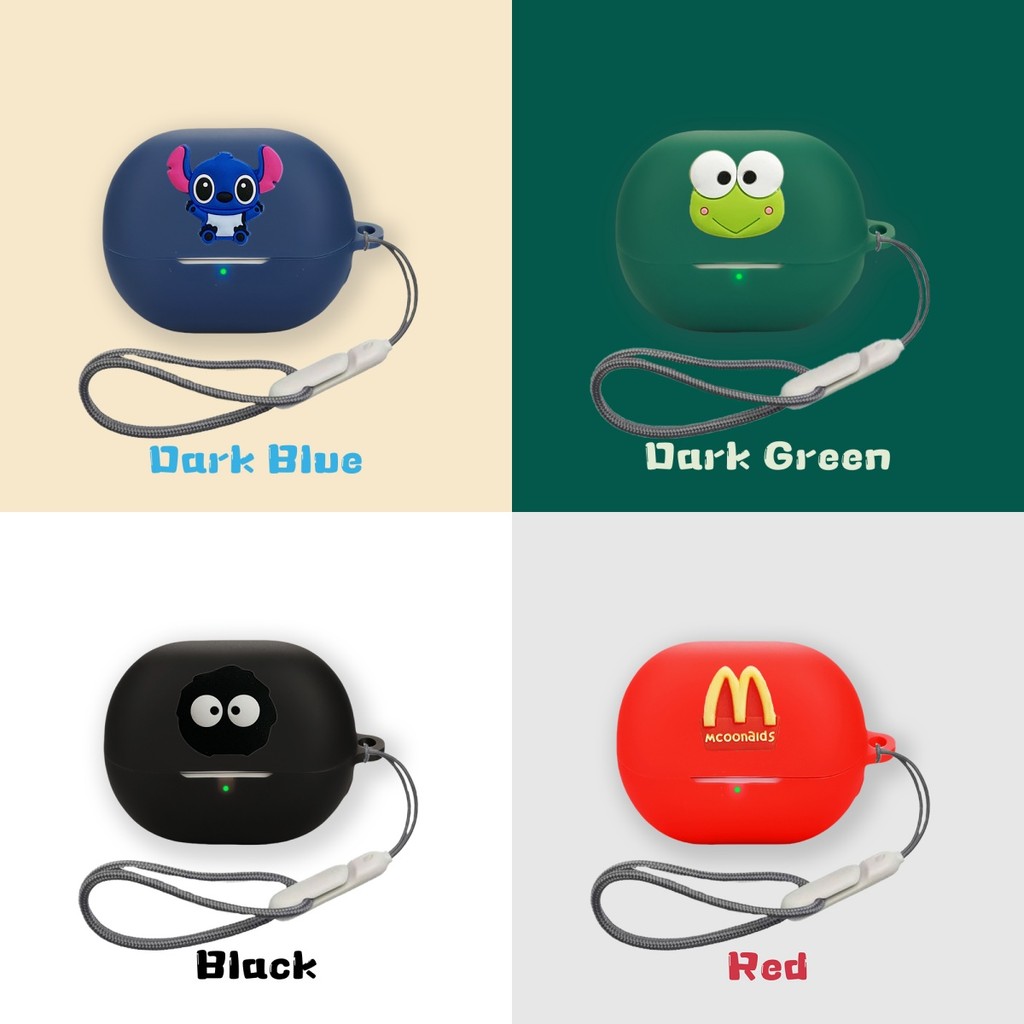 Suitable for QCY MeloBuds N50 Case Cartoon Penguin Silicone Soft Case Cute Lanyard Pendant Shockproo