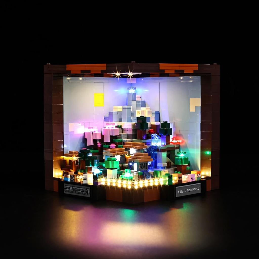 Bộ đèn LED Kyglaring cho Lego Bộ mô hình bàn thủ công Minecraft, Tương thích với Lego 21265 (Không b