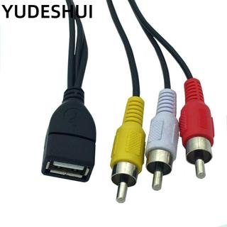 Giắc cắm cáp USB sang 3 RCA YudhUI cho dòng chuyển đổi đa năng TV / PC / DVR