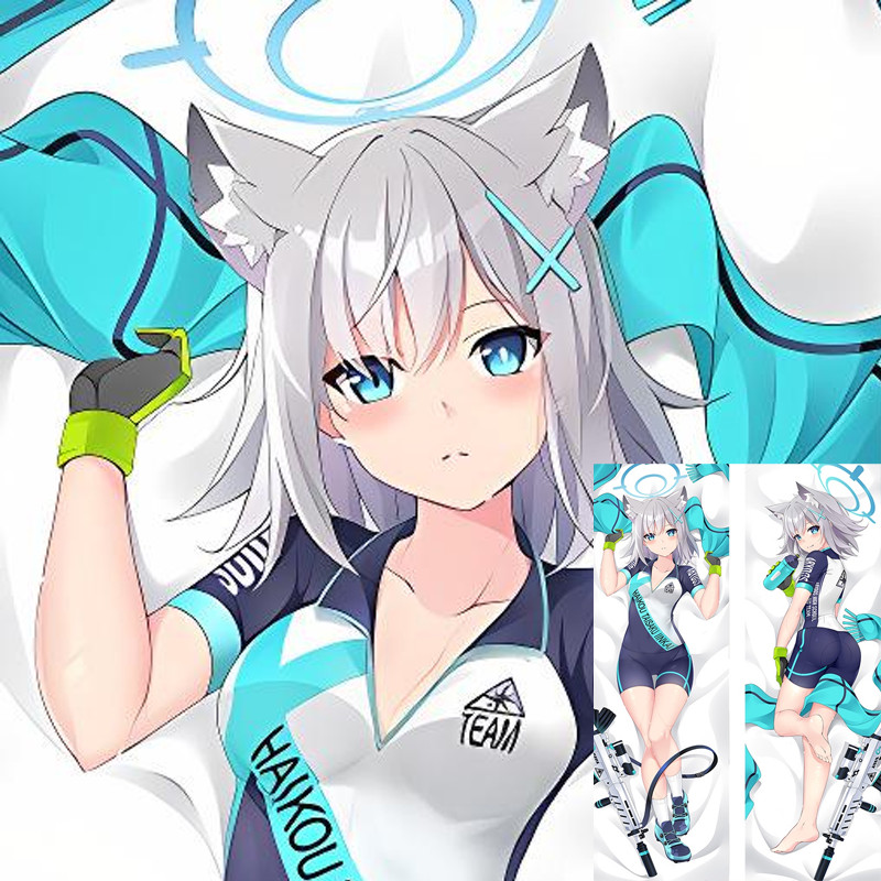 Blue Archive Sunaokami Shiroko Cosplay Gối Vỏ Chăn Ga Gối Nhà Anime Dakimakura Case