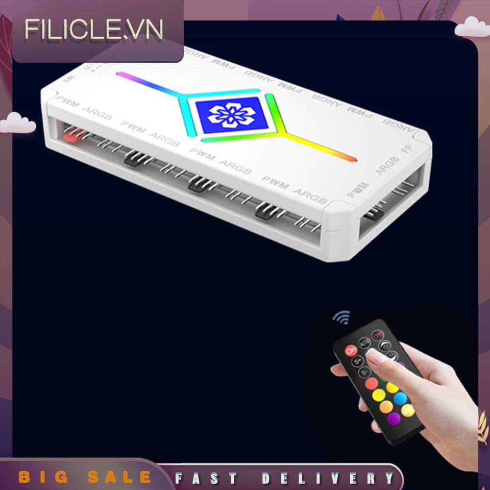 [Filicle.vn] Quạt và ARGB Hub ARGB và HUB Đầu vào nguồn SATA cho vỏ chơi game PC