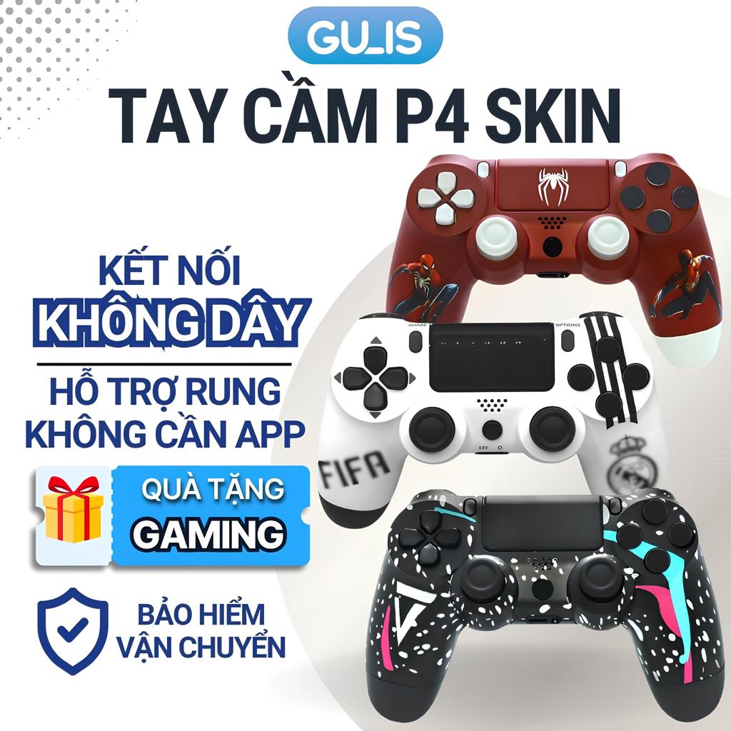 💛 Giá Sốc 💛Tay cầm chơi game P4 Plus, Tay cầm chơi game fifa online 4 không dây và có dây, tương thí