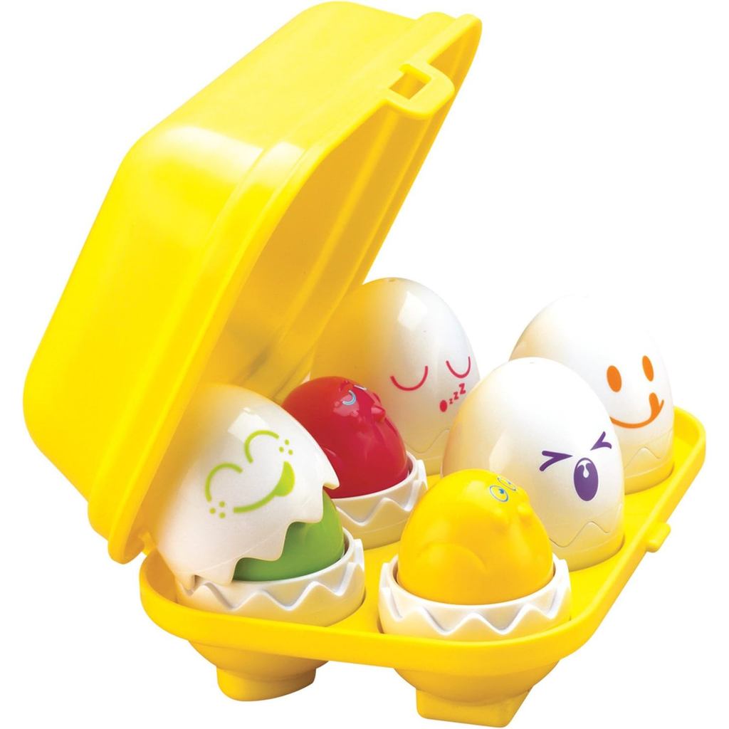 TOMY Toomies Hide & Squeak Eggs Đồ chơi trẻ mới biết đi - Trò chơi phù hợp và phân loại - Đồ chơi cả