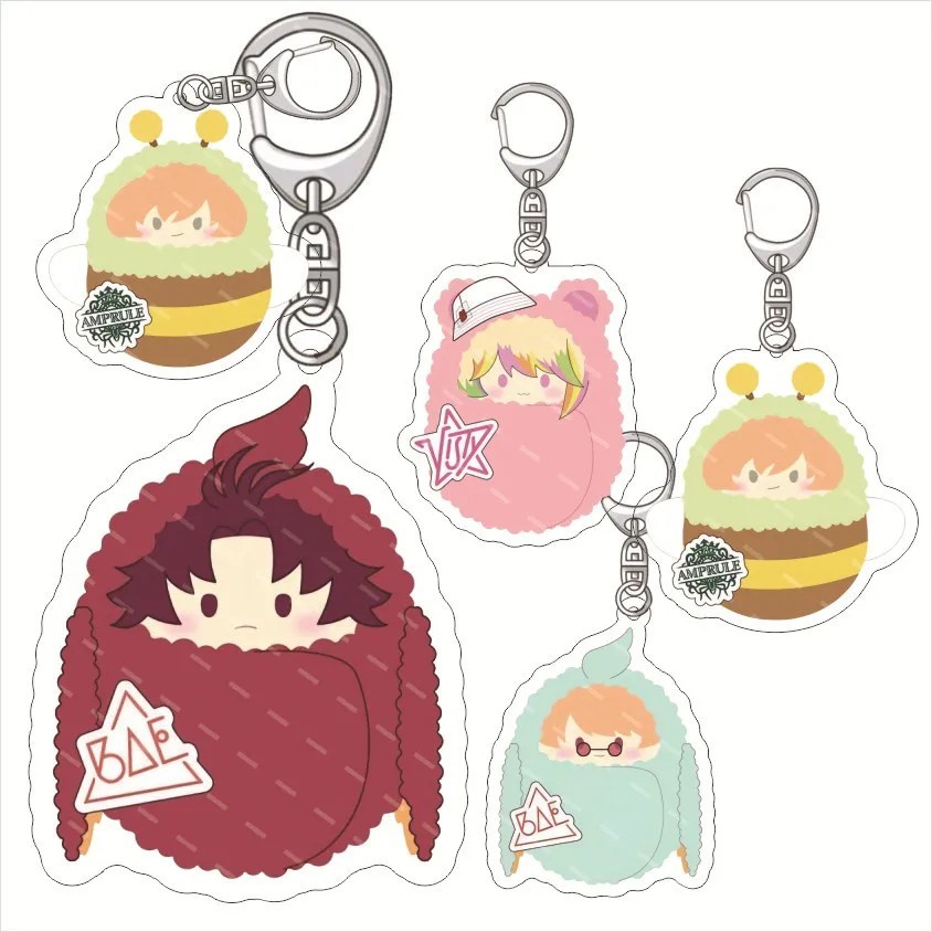 Móc khóa Paradox Live Sugasano Allen Yeon Hajun mica chibi dễ thương phụ kiện trang trí cặp sách quà