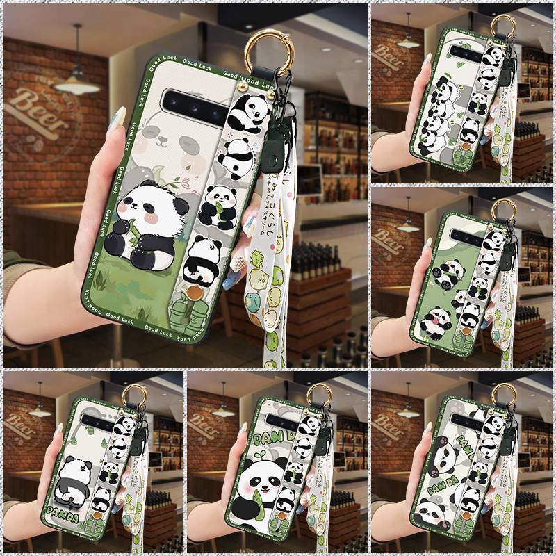 Thiết Kế Thời Trang Gấu Trúc Ốp lưng Samsung Galaxy S10 / SM-G973N Vỏ Mềm Hoạt Hình Dễ Thương Bảo Vệ