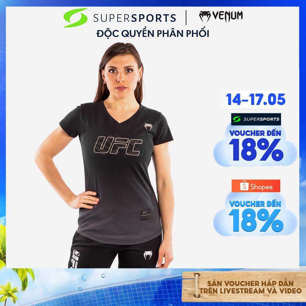 Áo Thun Thể Thao Nữ Venum Official Ufc Fight Week 2 - Đen  - VNMUFC-00076-001