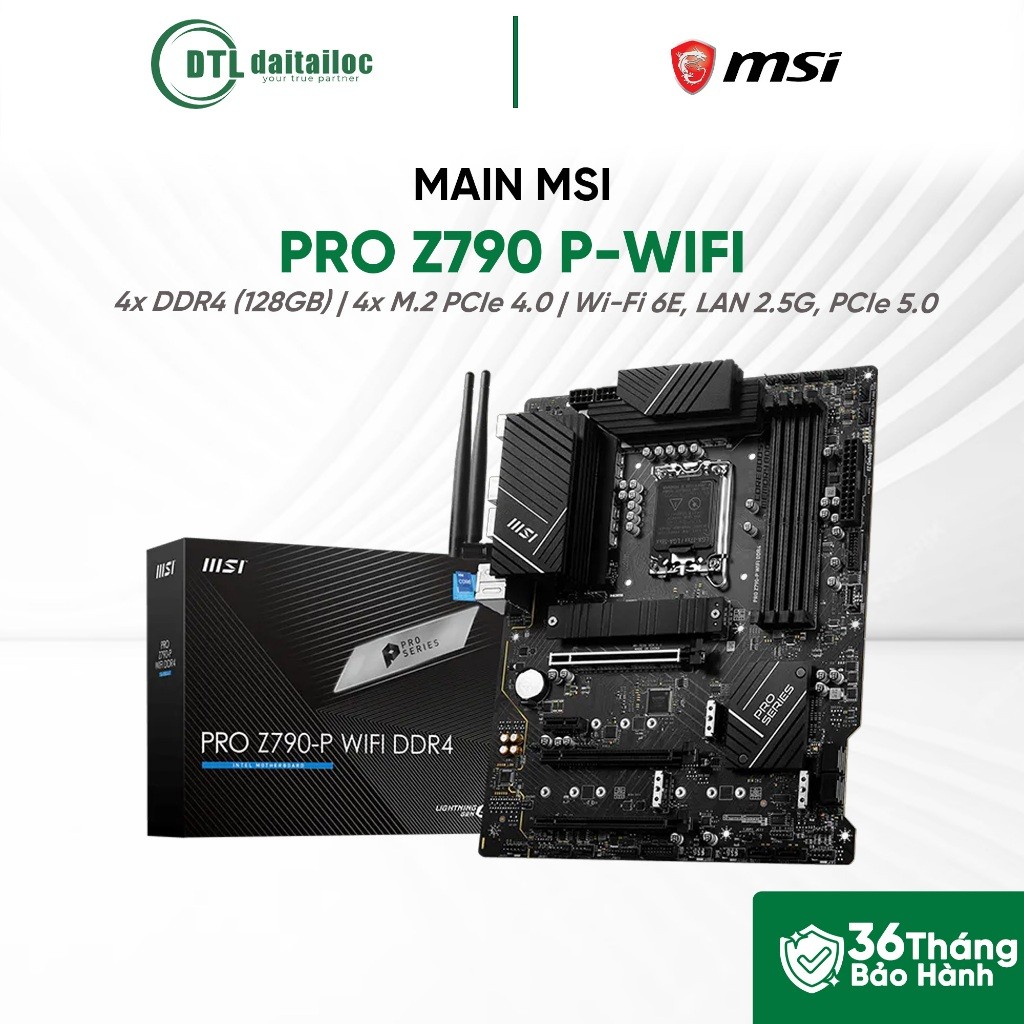 MAIN MSI PRO Z790 P-WIFI DDR4 | Chính hãng | Bảo hành 36 tháng