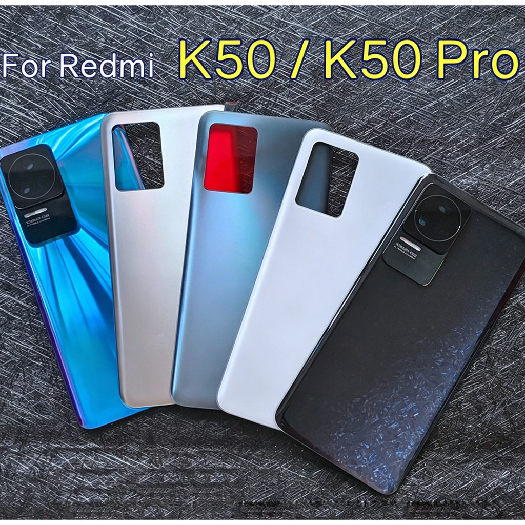 Ốp điện thoại Kính Cho Xiaomi Redmi K50 Và K50 Pro Pin Cửa Bảng Điều Khiển Phía Sau Vỏ Có Ống Kính M