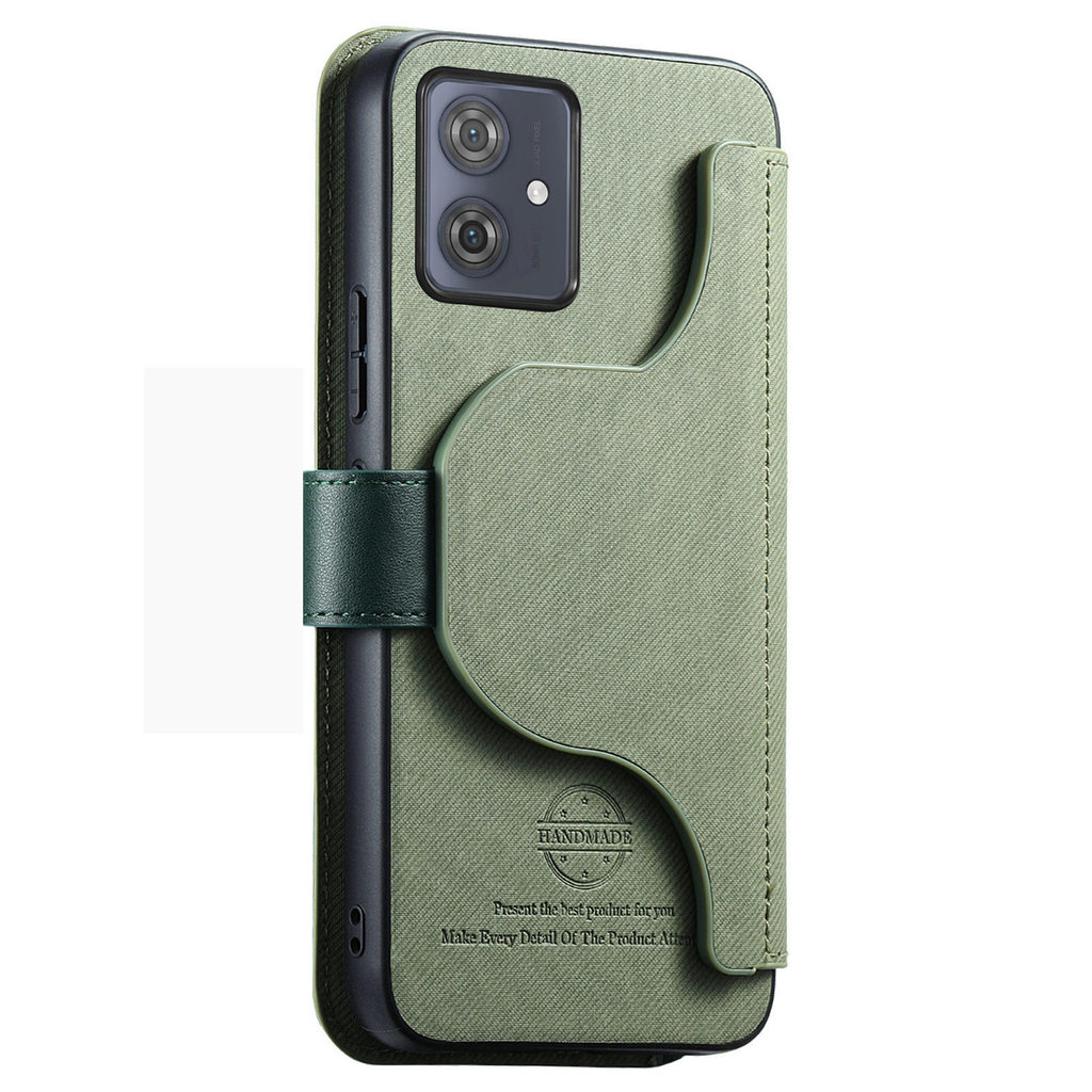 Vỏ ví đựng thẻ họa tiết TPU + vải 2 trong 1 cho Motorola Moto G14 G35 G75 G15 Power G05 G (2025) Vỏ 
