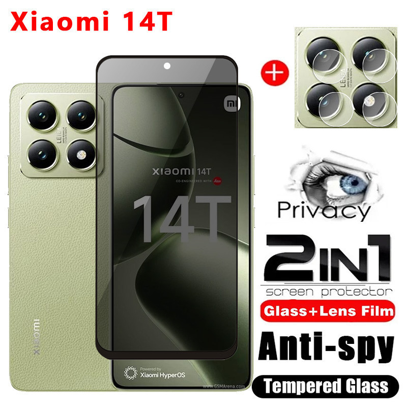 14T Pro 5G 2024 Bảo Vệ Màn Hình Kính Cường Lực Riêng Tư Full Cover Phim Bảo Vệ Điện Thoại Cho Mi 14T