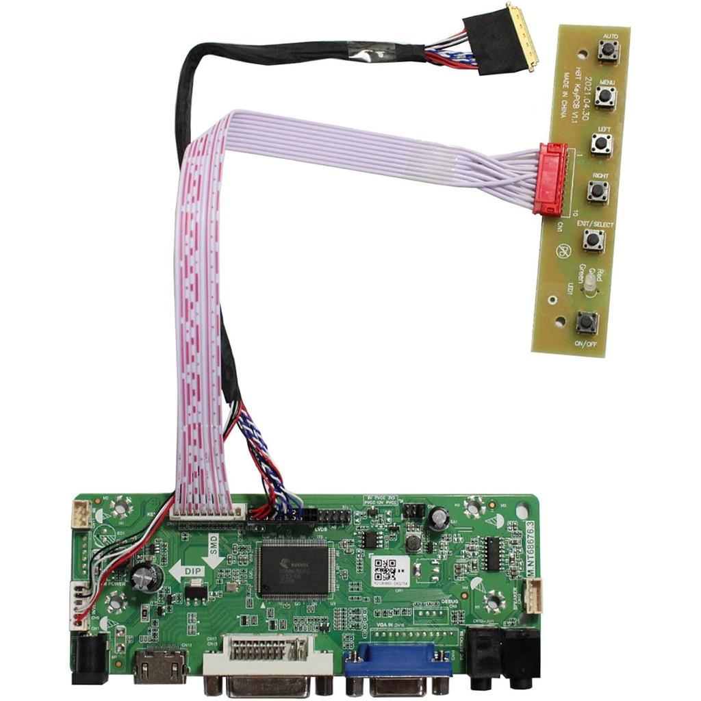 VSDISPLAY VGA DVI LVDs Bảng điều khiển 40Pin cho 15.6 "1366x768 LP156WH2 LP156WH3 LP156WH4 TL B156XW