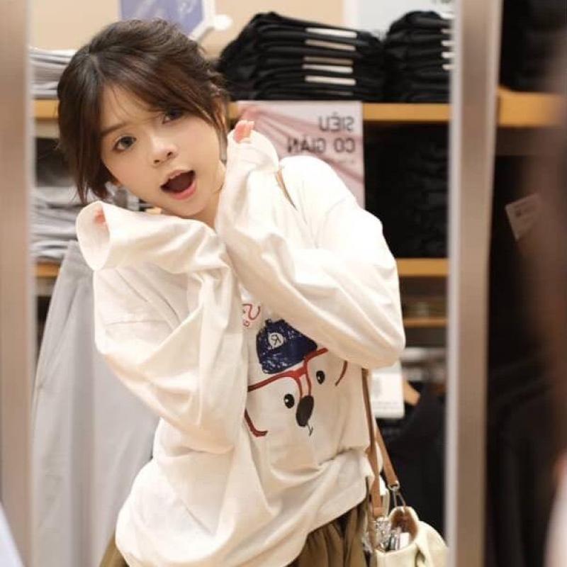 Labsion Long Sleeve T-Shirt Thin Cotton Boxxy Form Model 2025