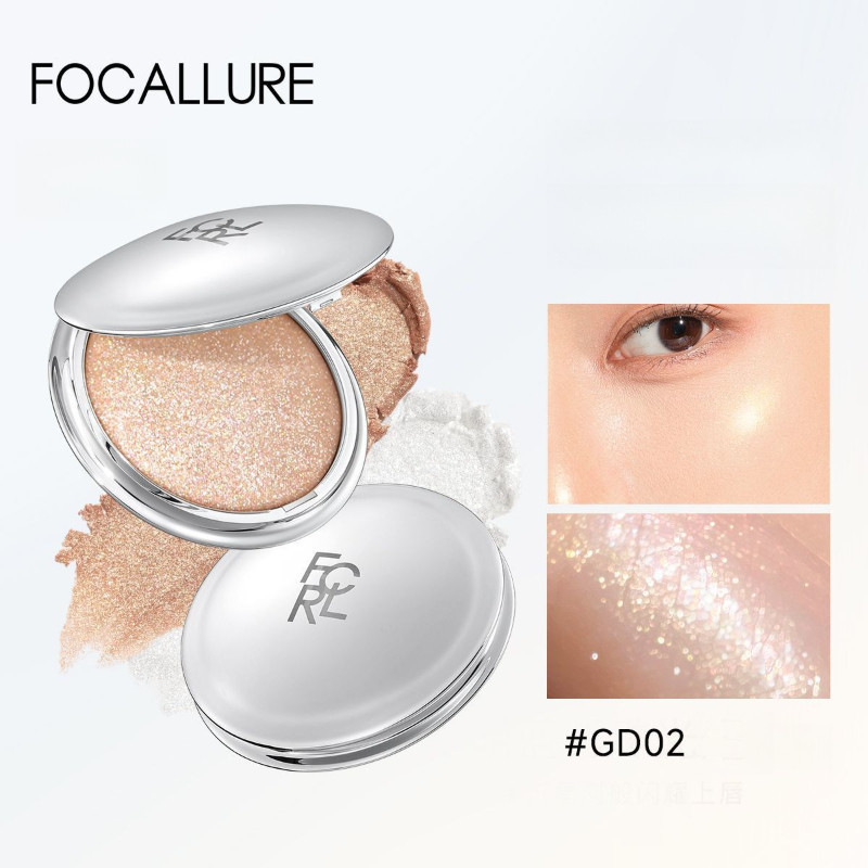 FOCALLURE Highlight Cream Galaxy Single Color Face Brightening Fine Sparkling Pearlescent Sequin Exp