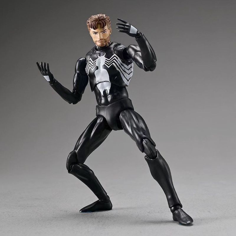 Phiên bản phục hồi nội địa mafex147 Symbiosis Spider-Man Phiên bản truyện tranh Venom Suit Peter Par