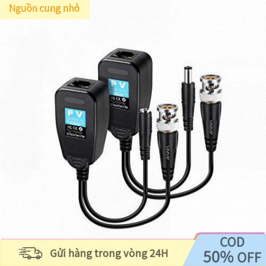 【INVN】Video balun liền nguồn cho camera 2Mp, chuẩn kết nối LAN RJ45 - Có tính năng chống sét, chống 
