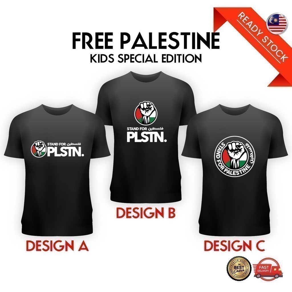 Áo thun Cotton trẻ em Palestine miễn phí [UNK] Áo thun cứu Palestine [UNK] Áo thun Palestine [UNK] G
