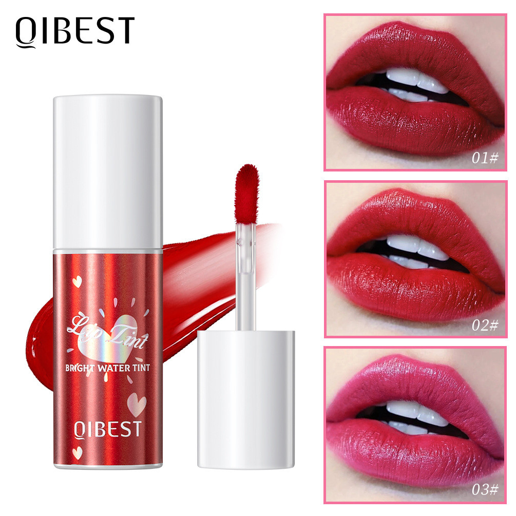 QiBest Son Môi Nước Lip Glaze Không Phai Màu Son Chống Dính Cốc Son Bóng Dưỡng Ẩm Son Môi Nước 2025.
