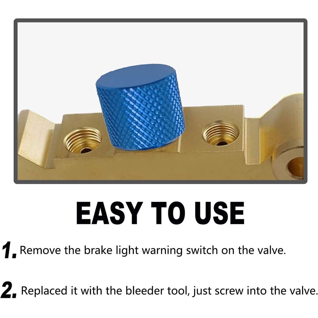 Công cụ chảy máu van tỷ lệ phanh, Công cụ chảy máu van Tương thích với van kết hợp GM, PV2 PV4, Đĩa / Đĩa / Trống 172-1353 172-1371 (Xanh dương)