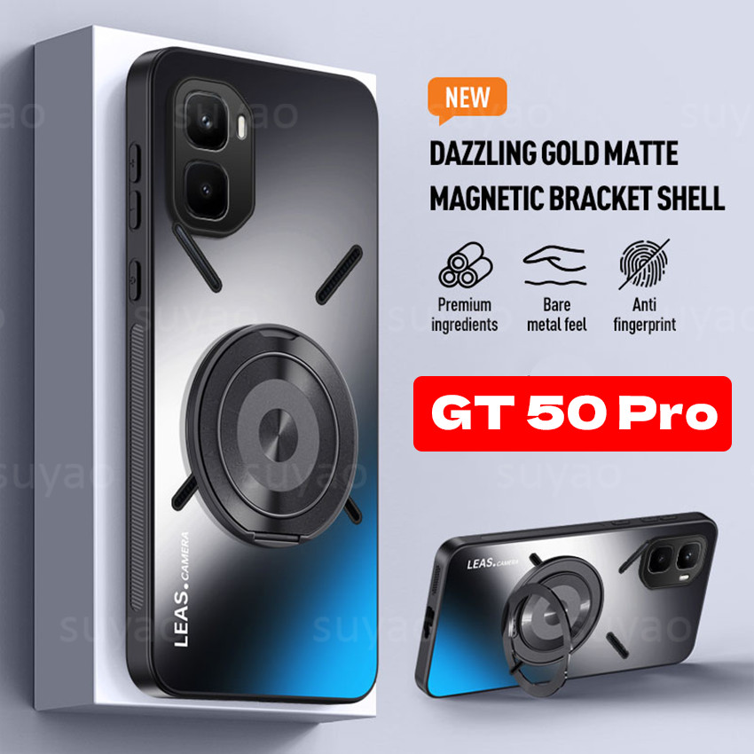 Ốp Cho infinix GT 50 Pro 5G 2026 Ốp lưng Mờ Sang Trọng Có Giá Đỡ Nhẫn GT50Pro GT50 50Pro Ốp Lưng Bảo