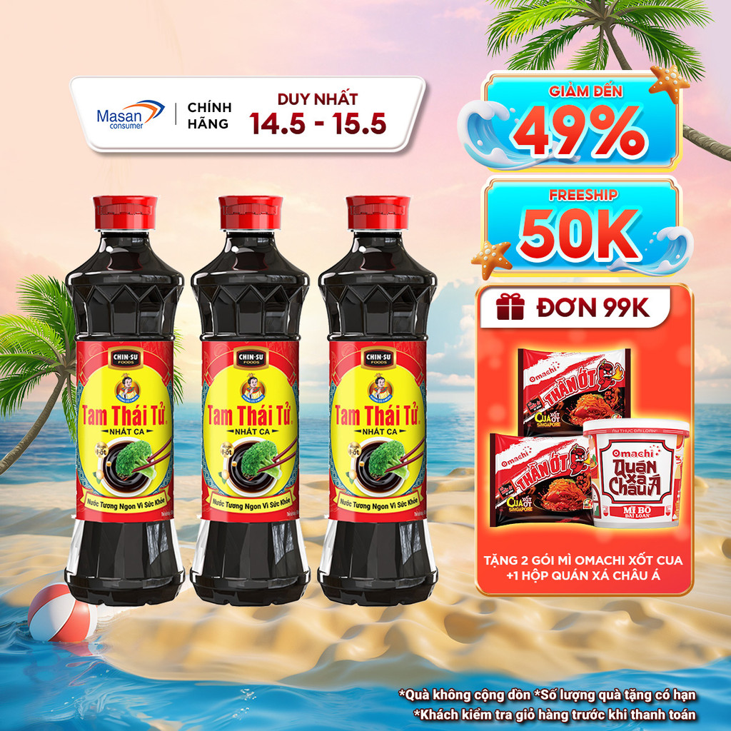 Combo 3 Nước Tương Tam Thái Tử Nhất Ca 650ml