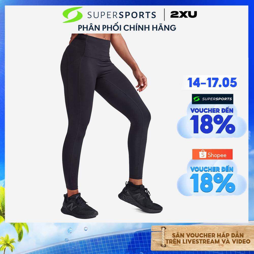 Quần Dài Bó Cơ Nữ 2XU Form Stash Hi-Rise Compression - Đen - WA6874b-BLK/BLK