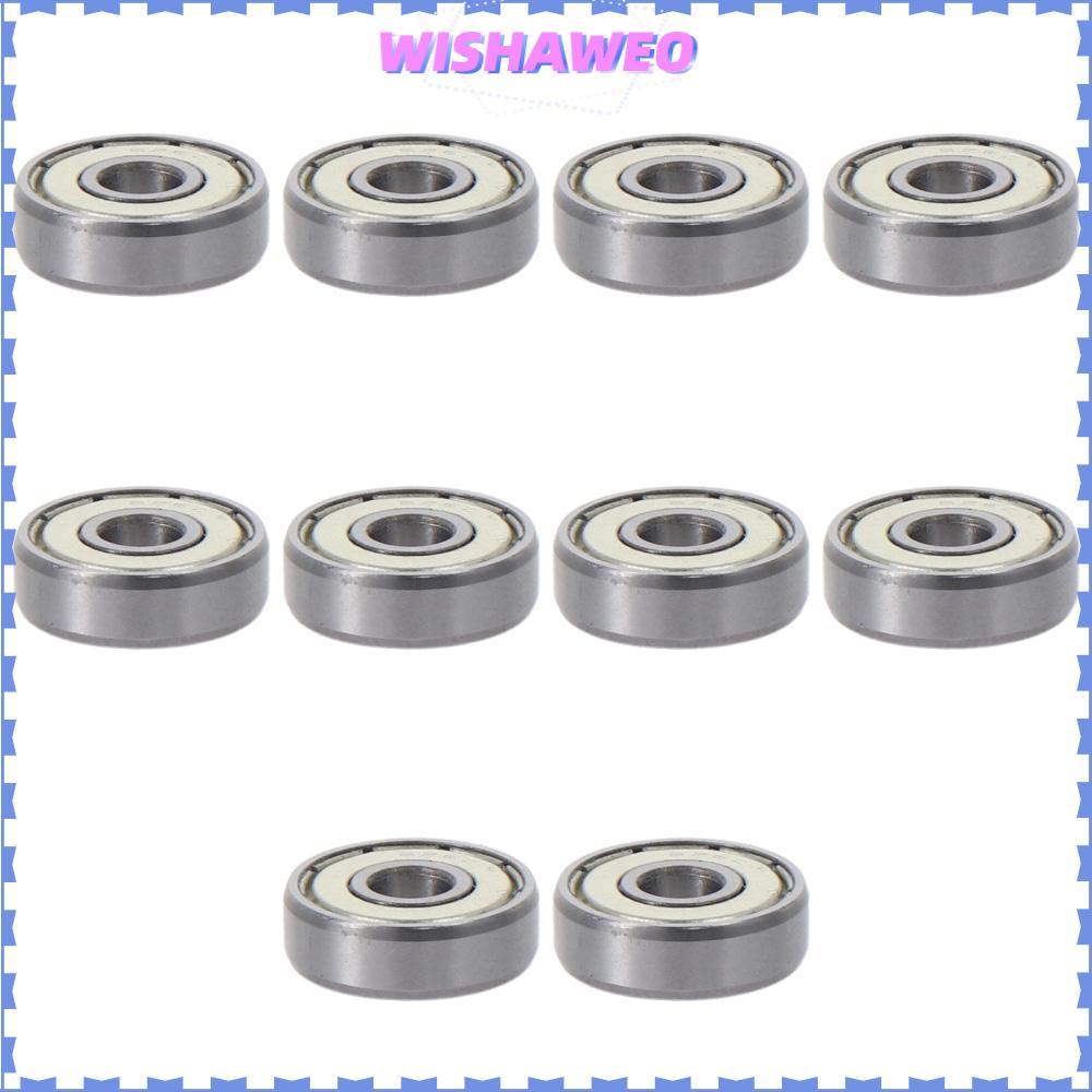WISHAWEO 10 Vòng bi kín đôi, 6mm x 19mm x 6mm Vòng bi rãnh sâu được bôi trơn sẵn, Động cơ vòng bi th