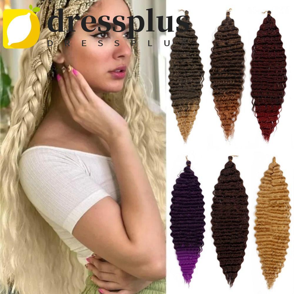 dressplus DRESSPLUS Passion Twist Braid Hair Extension, Afro Curls Tổng hợp sóng sâu móc tóc, sóng n