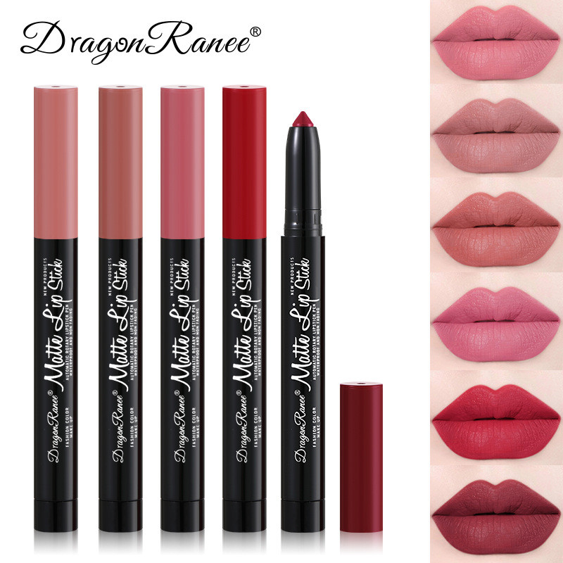 Son môi Bút Matte Velvet Matte Female Lipstick Pen Bean Paste Rose with Sharpening Lip Liner